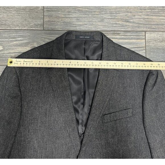 Kenneth Cole Awareness Slim Fit Sport Coat 44R Blazer Suit Jacket Dark Brown - Picture 14 of 16